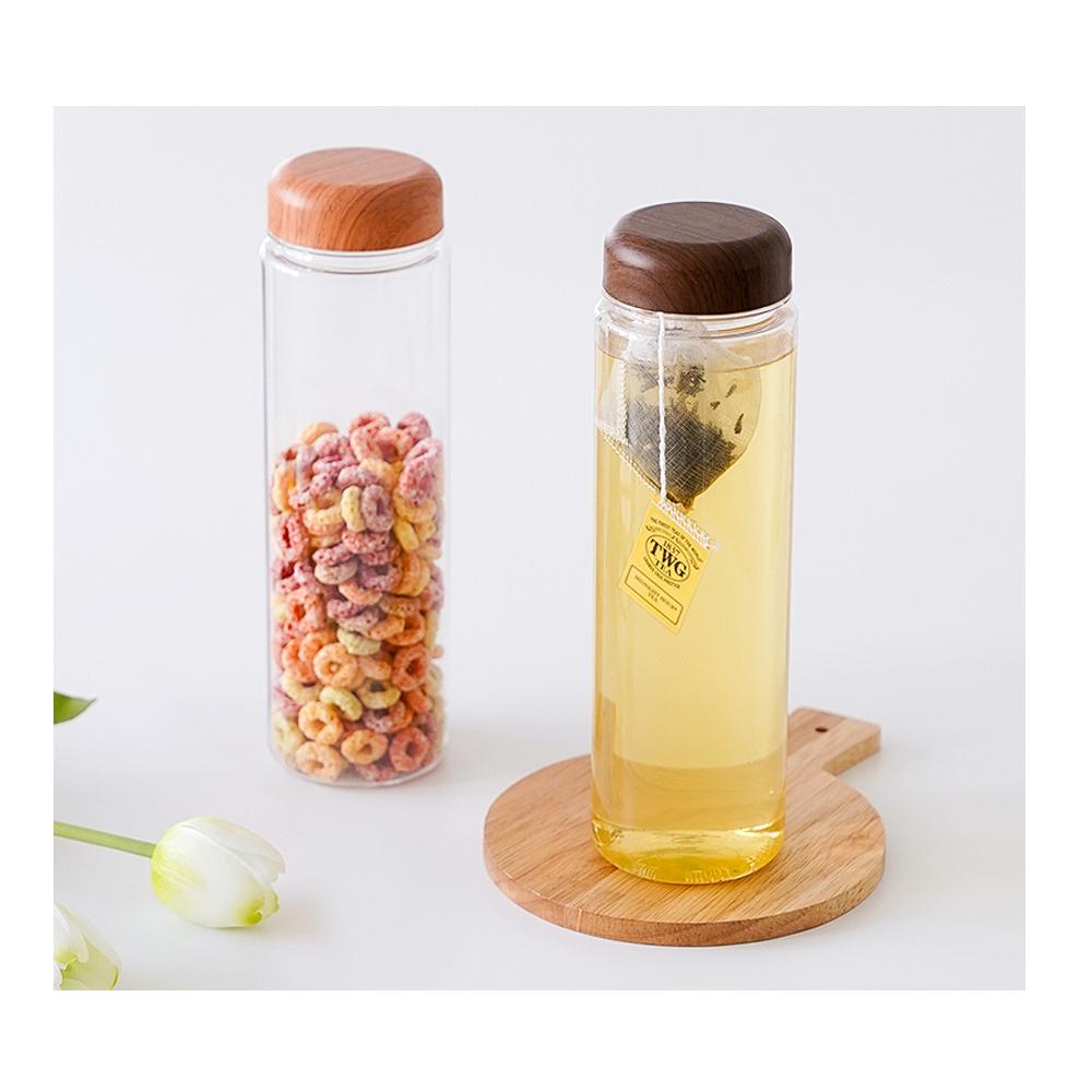 OEM Tritan Water Bottle 700ml - Wood Lid