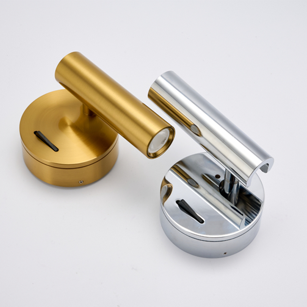 DAVCH Circle Mini Stick Wall lights for bedroom, bathroom, stairway, and living room, Switch Light