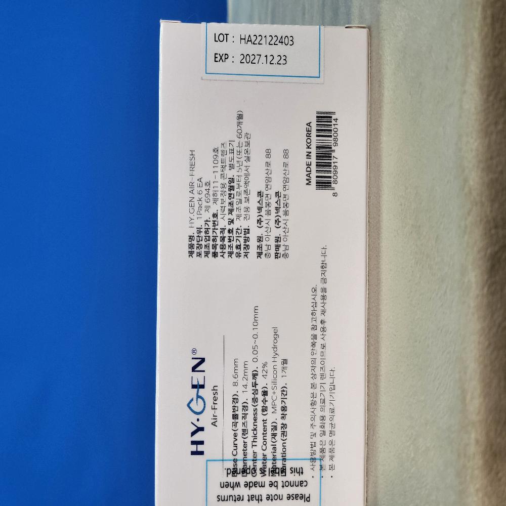 HY-GEN Clear Contact lens