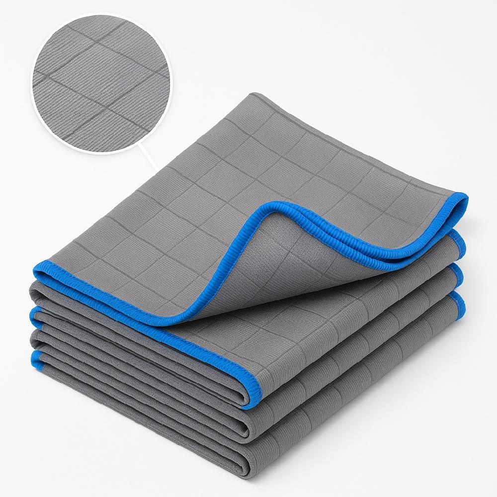 Premium 380GSM Carbon Microfiber Car Wash Towel for Window Cleaning